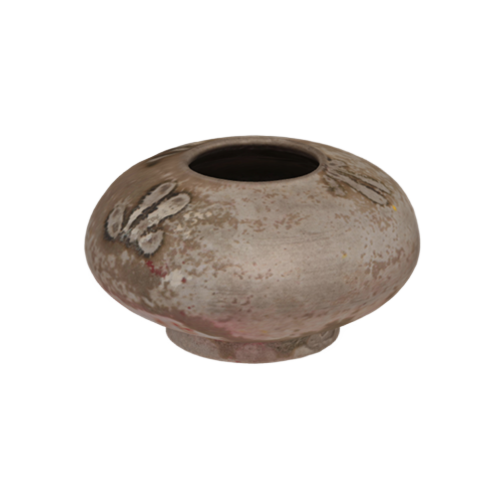 青釉绿彩花卉纹水盂