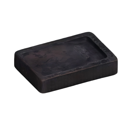 澄泥刻花长方形砚